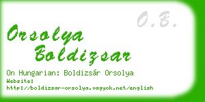 orsolya boldizsar business card