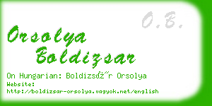 orsolya boldizsar business card